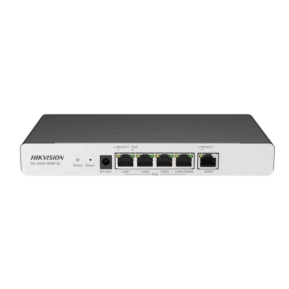 روتر هوشمند مدیریتپذیر PoE ۵ پورت هایکویژن مدل DS-3WG1505P-EI